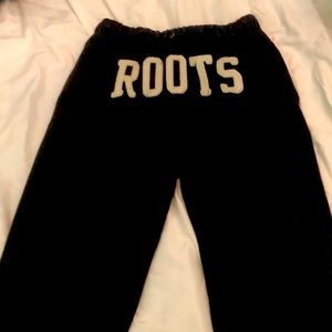 Black roots pants